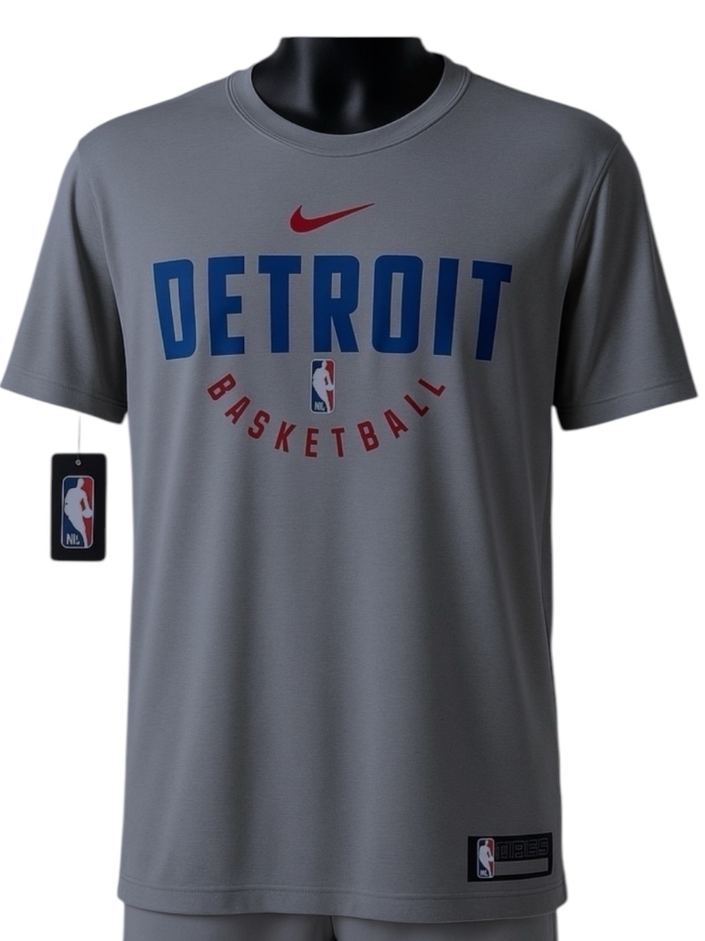 NIKE DRI-Fit Team Issued Practice Tee Detroit Pistons Basketball NBA 3X NWT